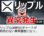 リップル(XRP)のチャートが前例のない異常事態になっている。